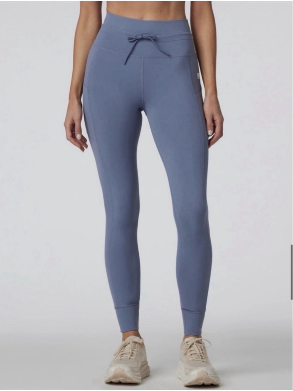 Vuori Daily Pocket Leggings Mercury Blue Medium High-Rise 25” Inseam EXCELLENT!!